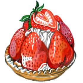Locals Guide to Biarritz Illustrations by Hennie Haworth strawberry on the page
